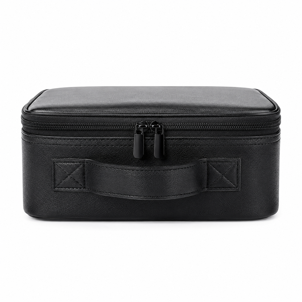 Mini Vanity Organizador con Espejo LED Recargable