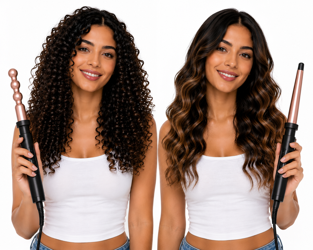 Rizador de Cabello 5 en 1 | Barriles Intercambiables con Guante Térmico