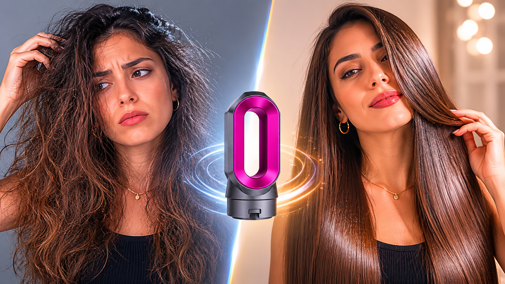 Estilizador de Cabello 5 en 1 | Seca, Alisa y Riza en un Solo Dispositivo