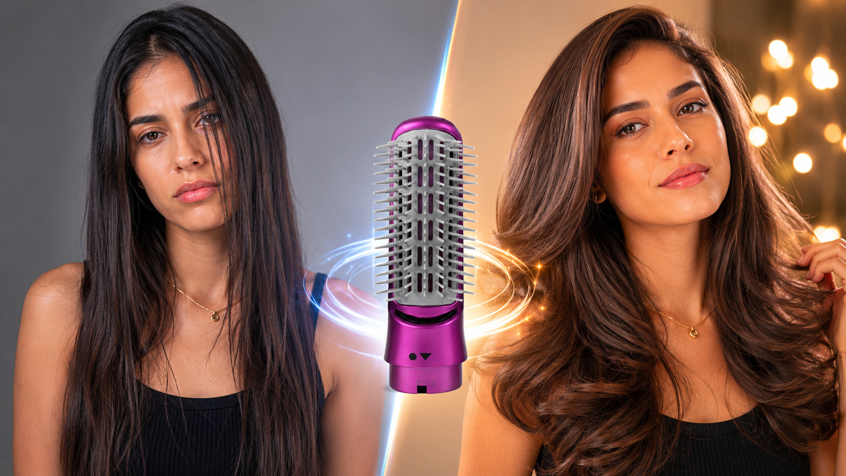 Estilizador de Cabello 5 en 1 | Seca, Alisa y Riza en un Solo Dispositivo
