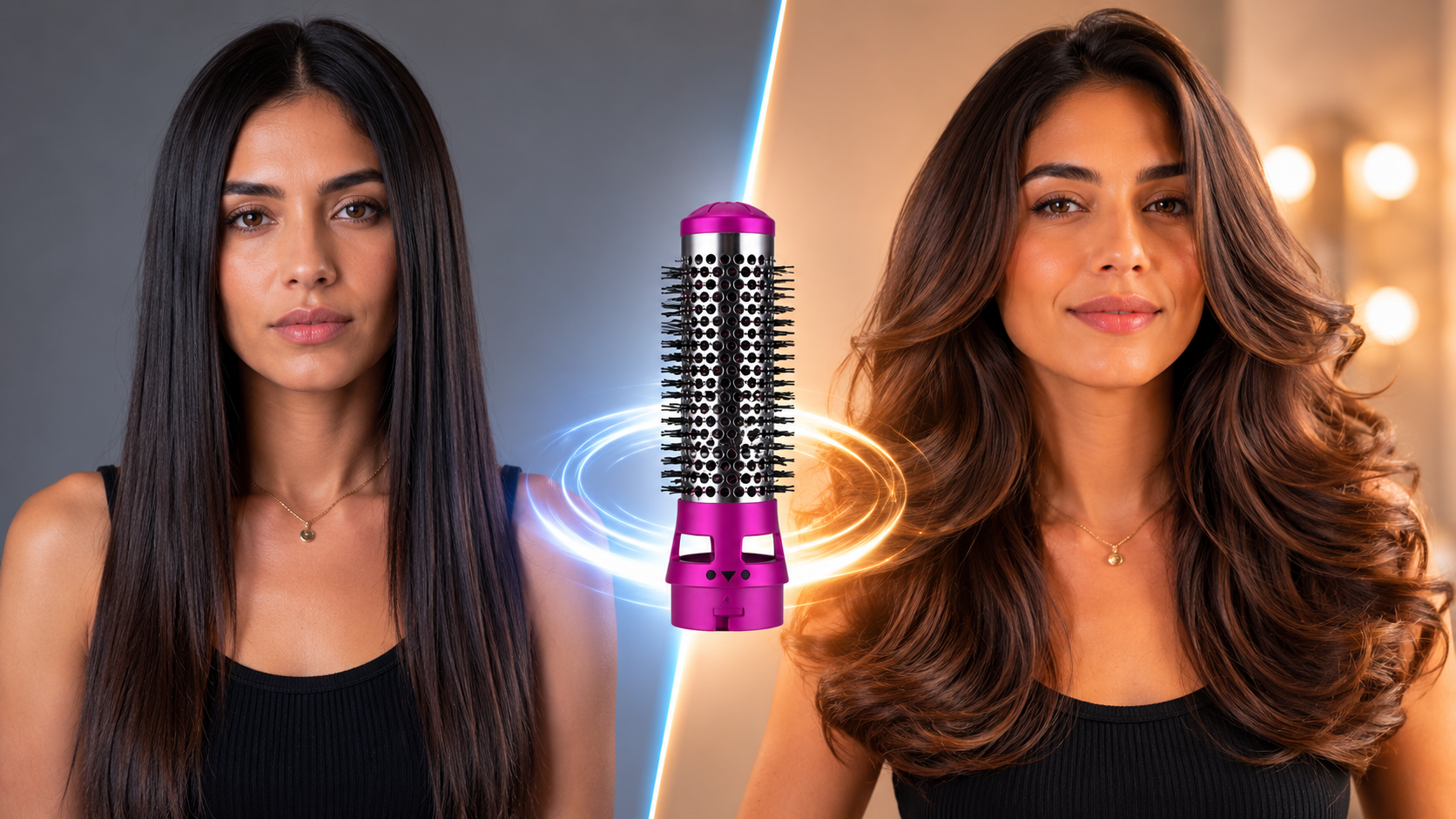 Estilizador de Cabello 5 en 1 | Seca, Alisa y Riza en un Solo Dispositivo