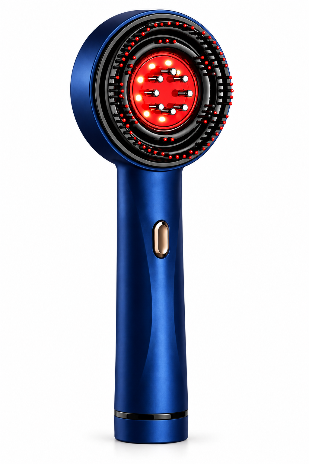 Cepillo anticaída con luz roja LED color azul - Colibrí Beauty Tech
