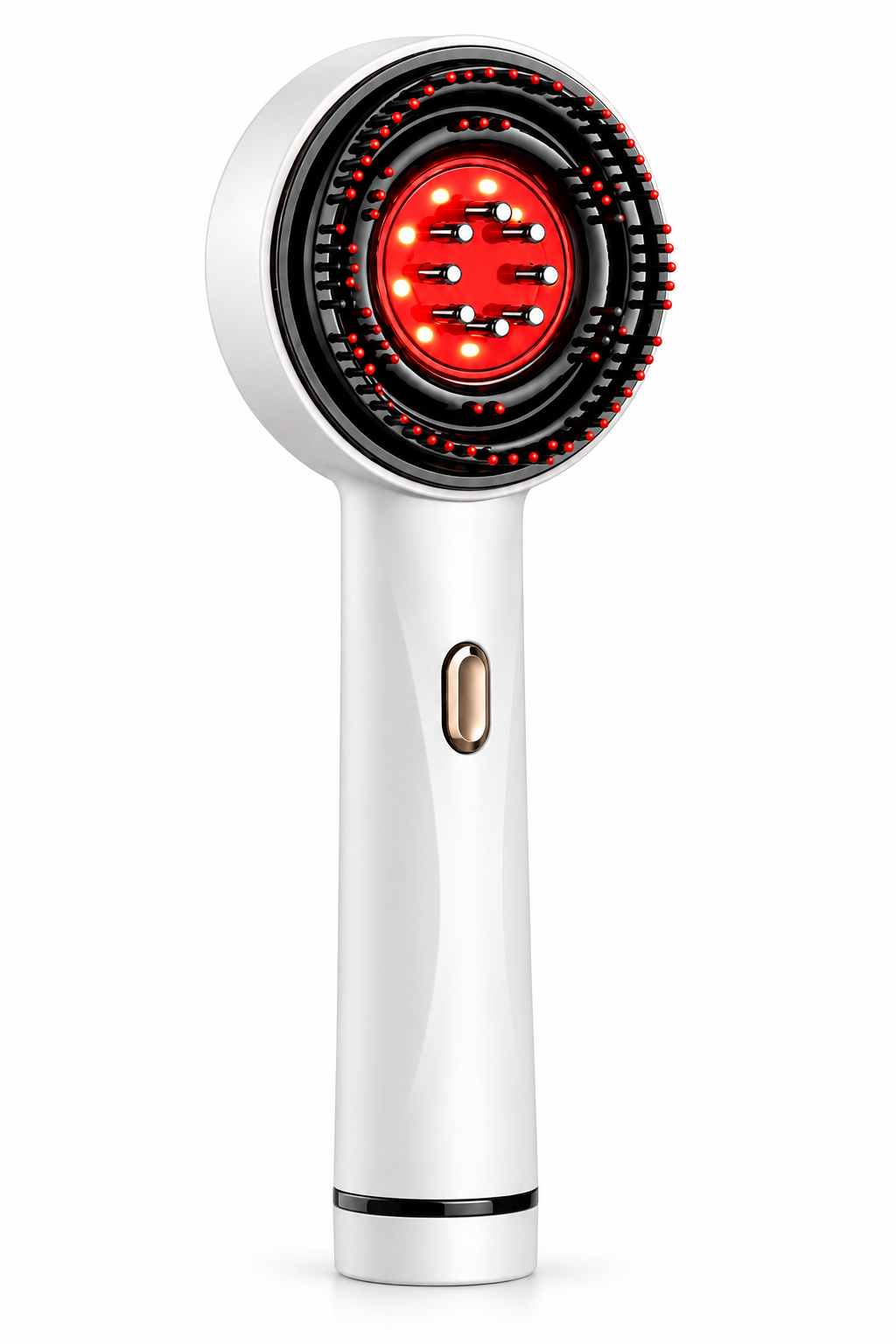 Cepillo anticaída con luz roja LED color blanco - Colibrí Beauty Tech